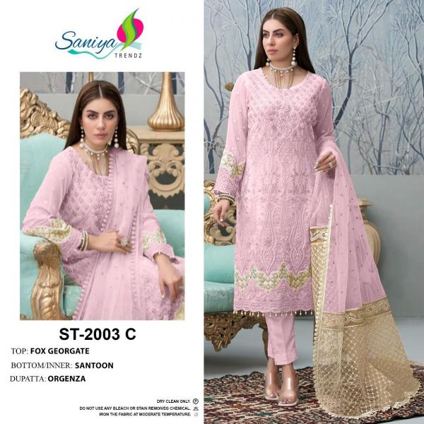 Saniya St 2023 Georgette Designer Pakistani Suit Collection